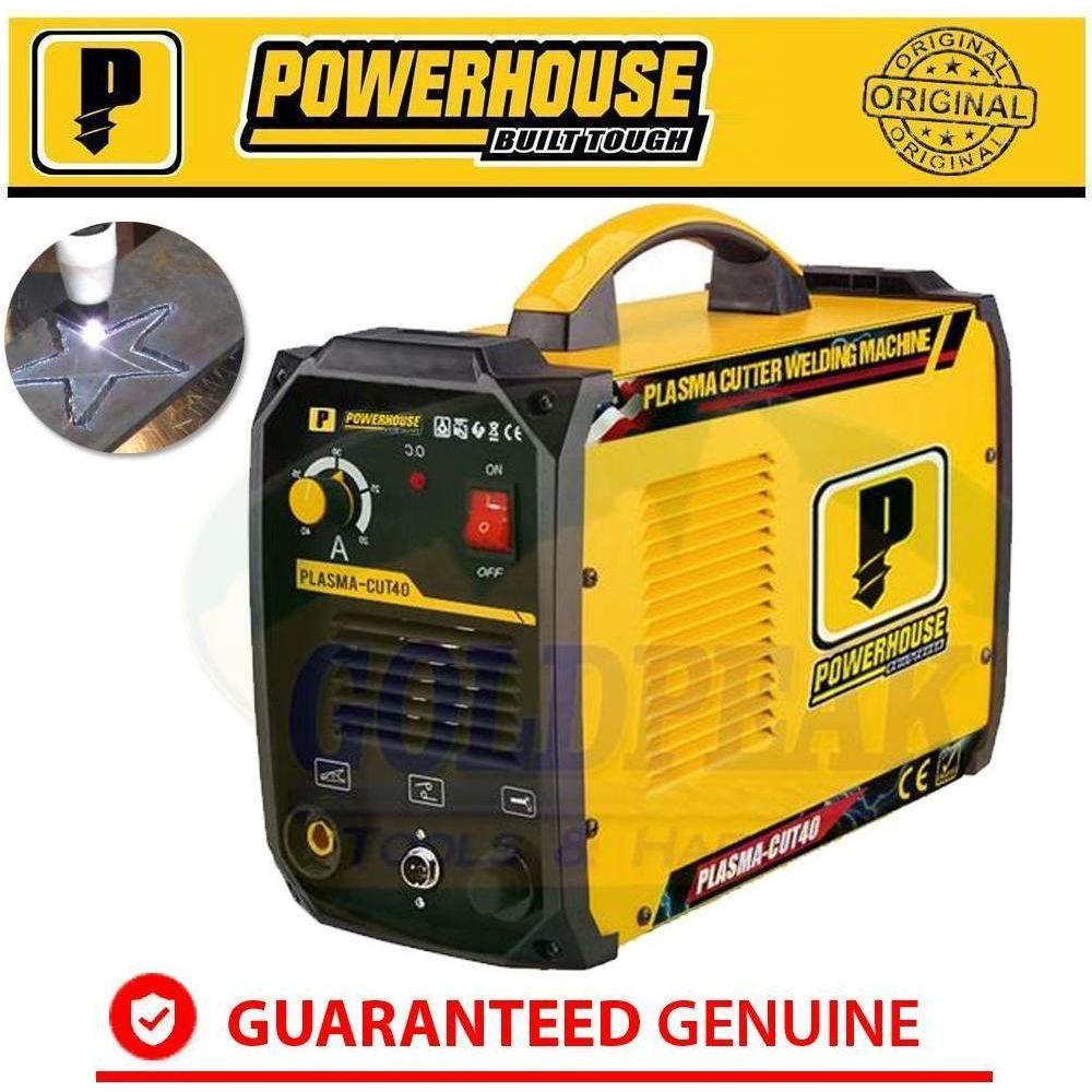Powerhouse CUT 40 DC Inverter Plasma Cutter / Plasma Cutting Machine - Goldpeak Tools PH Powerhouse Powerhouse CUT 40 DC Inverter Plasma Cutter / Plasma Cutting Machine - Goldpeak Tools PH Powerhouse